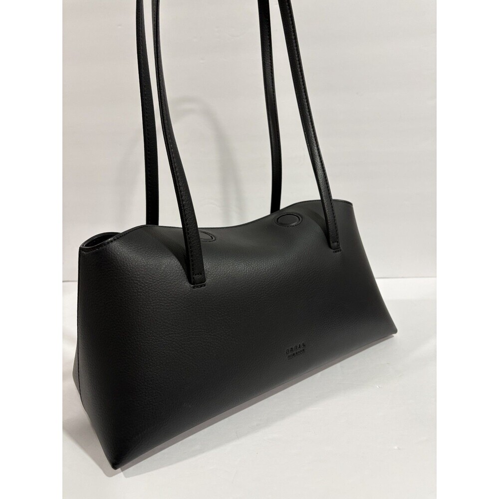 Freja New York Chrystie Handbag Purse Shoulder Bag Black Color Vegan Leather - Picture 5 of 12